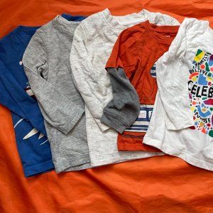 Bundle of long sleeve shirts-toddler